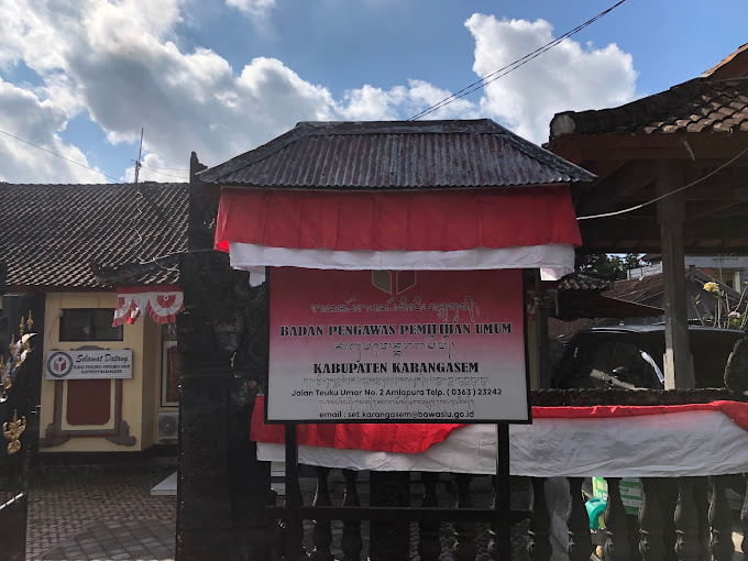 Tampak depan Kantor Bawaslu Kabupaten Karangasem