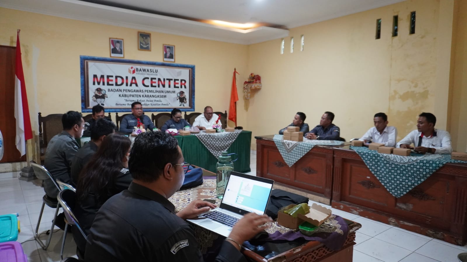 Suasana evaluasi Sentra Gakkumdu Karangasem 