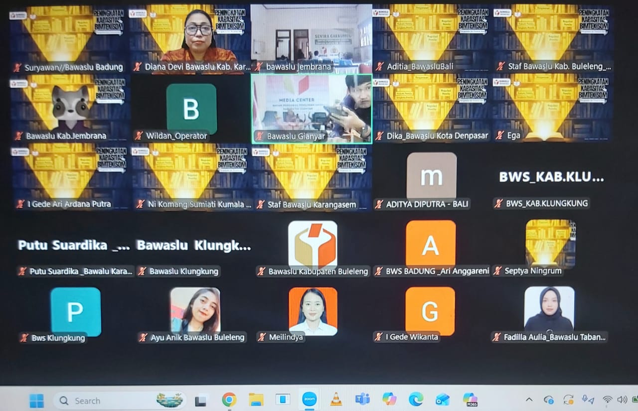 Zoom Bawaslu Membelajarkan Chapter VI