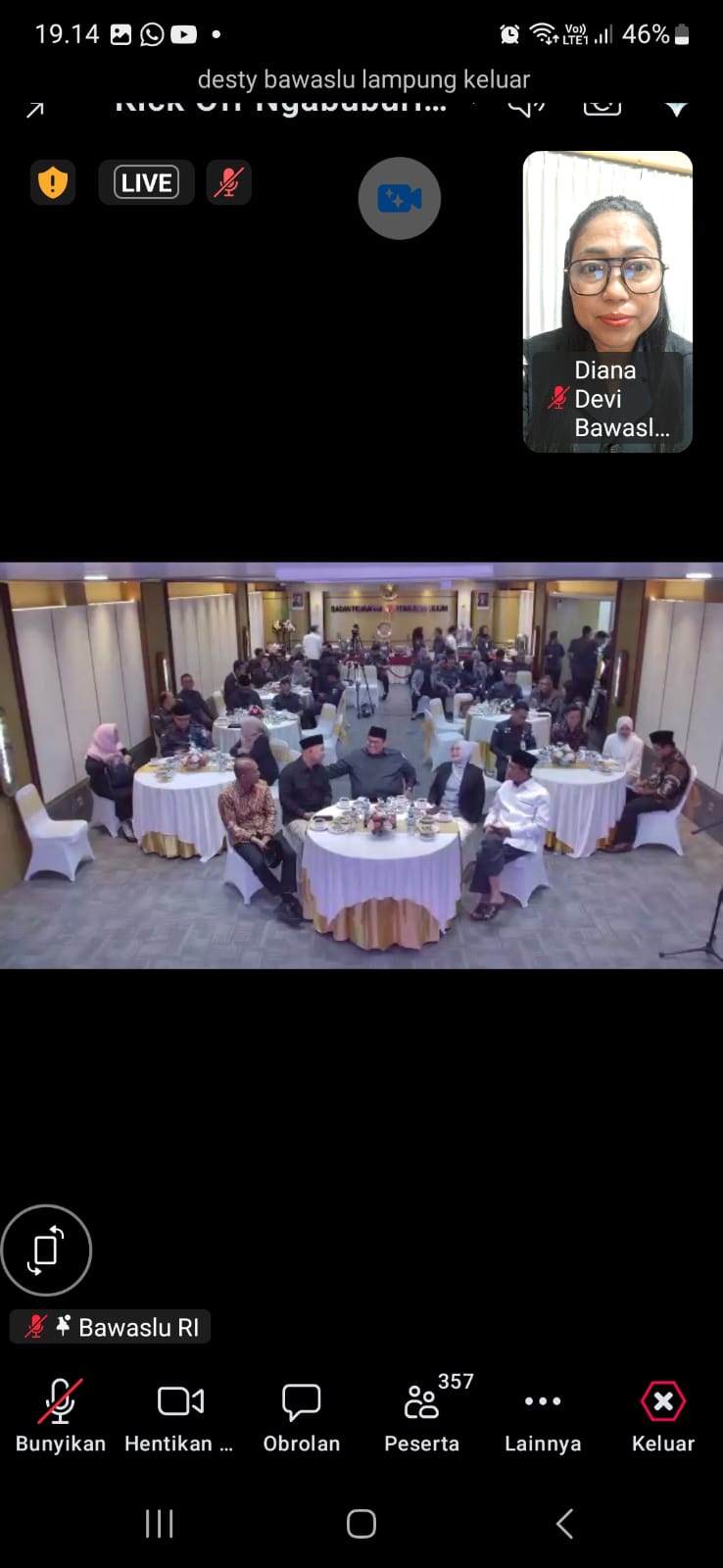 Zoom pimpinan dalam Ngabuburit Pengawasan