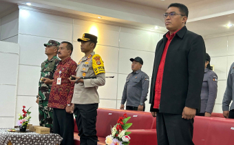 Forkompinda hadir dalam apel siaga yang digelar di Mall Pelayanan Publik, Amlapura