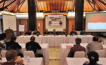 Pembukaan acara penguatan kelembagaan di Ramayana,Candidasa