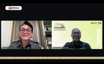 Kordiv P2H Bawaslu Provinsi Bali menjadi narasumber dalam diskusi