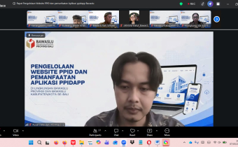 Zoom pengelolaan website PPID