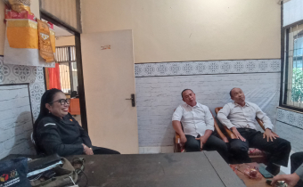 Diskusi Pimpinan Bawaslu Karangasem dengan Polres Karangasem 